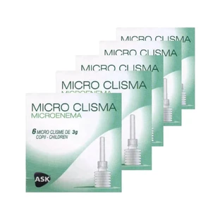 Micro lavement pour enfants, Microenema, 5x6 pièces, Amc Pharma Solutions