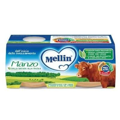Mellin gehomogeniseerd rundvlees 2 x 80 g