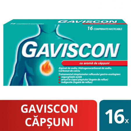 Gaviscon Erdbeere, 16 Kautabletten, Reckitt Benckiser