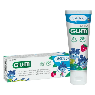 Gum junior kindertandpasta 7/12 fluoride 1000 ppm 50 ml
