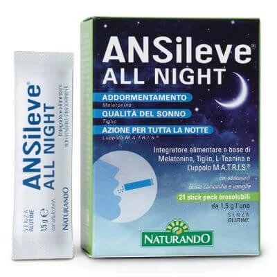Ansileve all night 21 pakjes oplosbare sticks