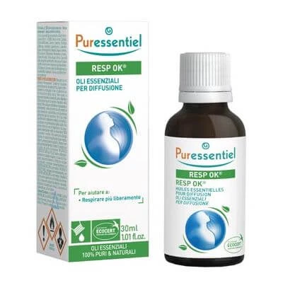 Mengsel resp ok etherische oliën voor verstuiving 30 ml puressentiel ecocert