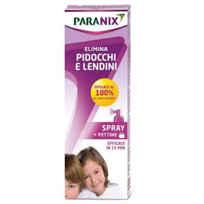Hoofdluis- en netenbehandeling paranix spray 100 ml + kam