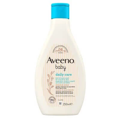 Aveeno babybad voor hoofd en voeten 250 ml