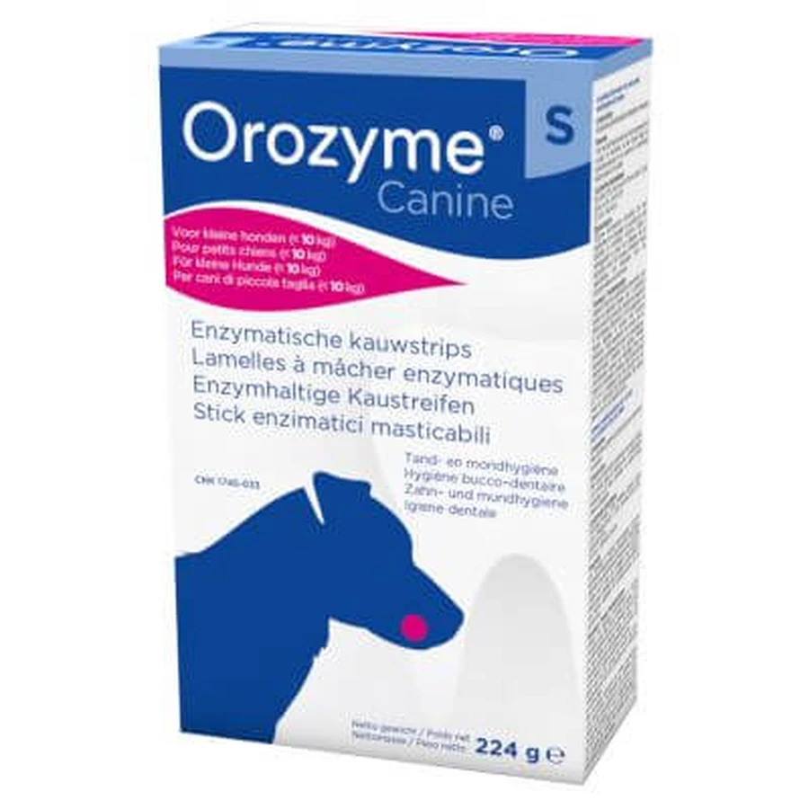 Orozyme kaubare Enzymstreifen für kleine Hunde