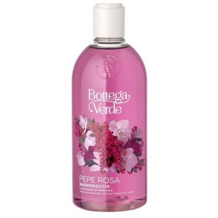 Gel doccia idratante con estratto di pepe rosa, 400 ml, Bottega Verde