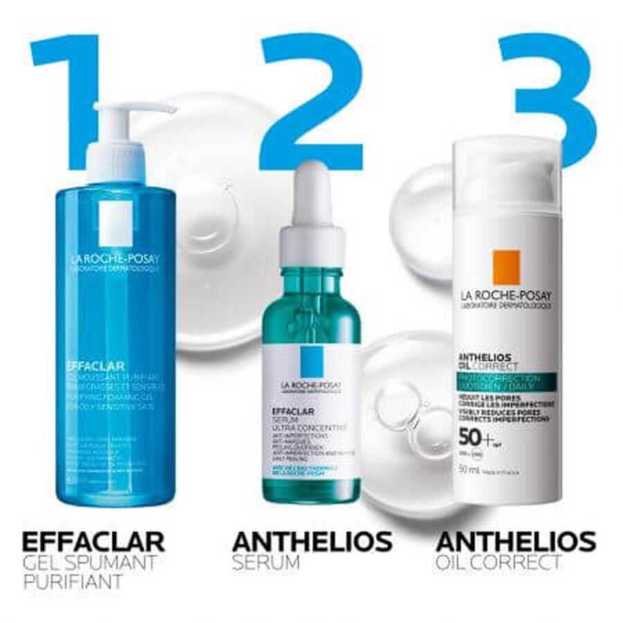 La Roche-Posay Anthelios Oil Correct Gel-Creme gegen Hautunreinheiten mit SPF 50+ 50ml