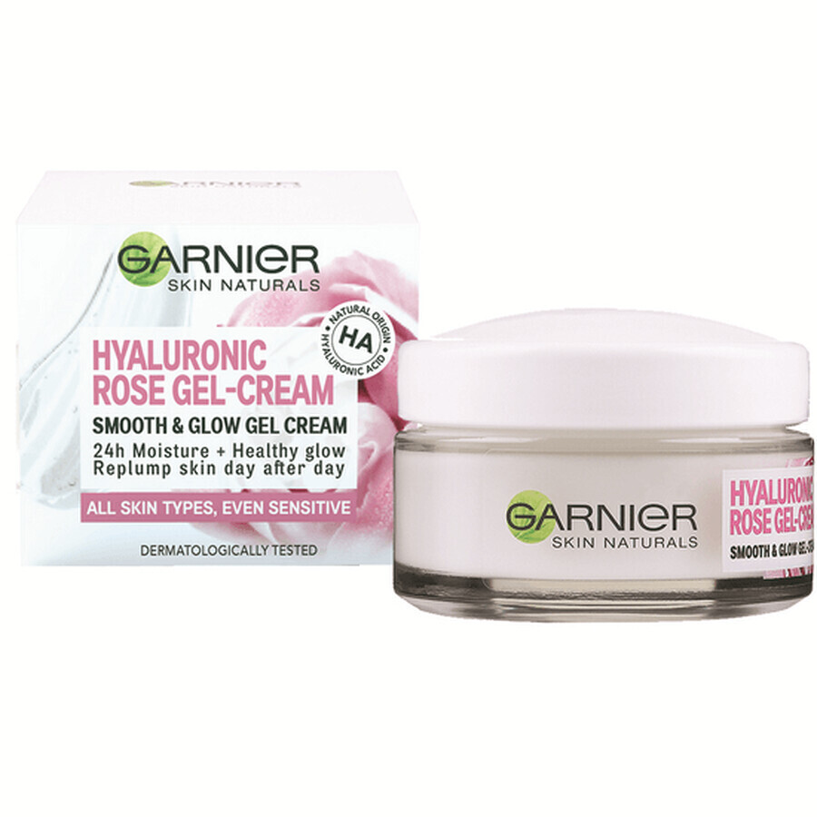 Gel-crème hydratant Hyaluronic Rose Skin Naturals, 50 ml, Garnier