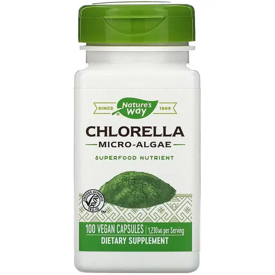 Chlorella Micro-alghe 410mg Nature's Way, 100 capsule, Secom