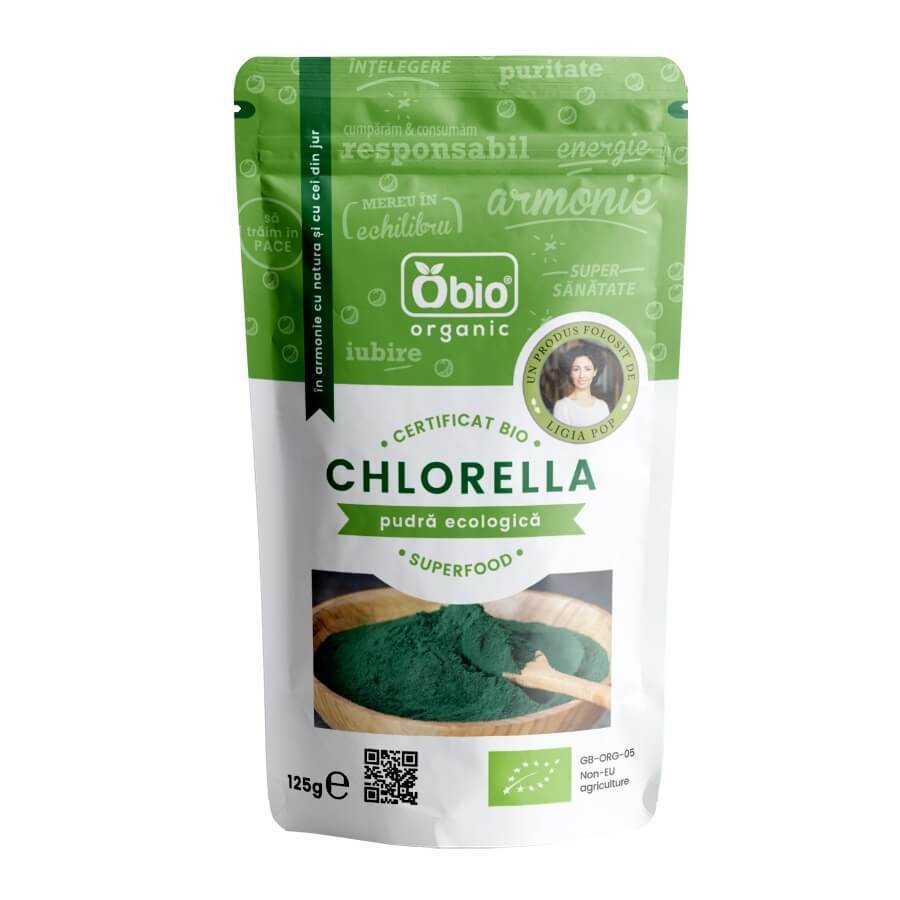 Biologisch Chlorella poeder, 125 g, Obio