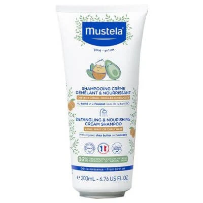 Mustela voedende ontwarrende shampoo 200 ml