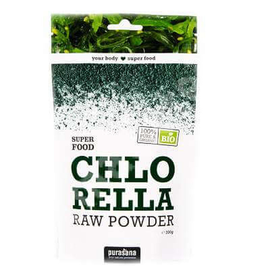 Chlorella poeder, 200 g, Purasana