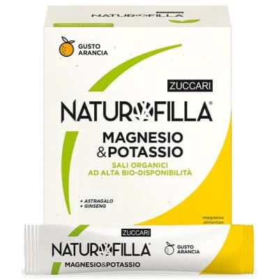 Naturofilla magnesium en kalium sinaasappelsmaak verpakking van 28 sticks