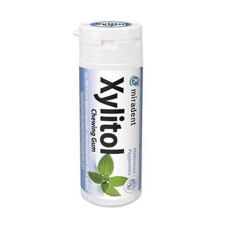 Chewing-gum à la menthe - Miradent Xylitol, 30 pièces, Hager&Werken