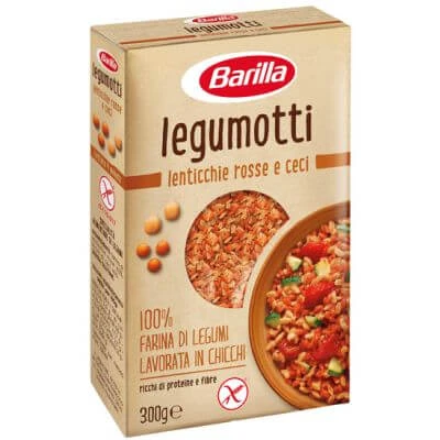 Barilla Legumotti rode linzen en kikkererwten 300 g