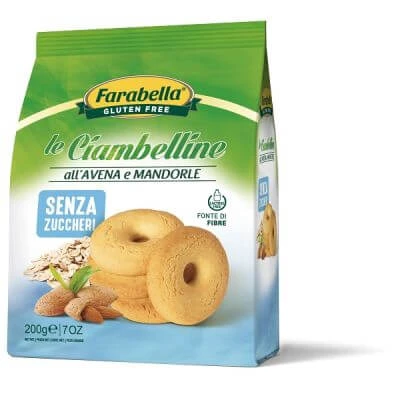 Farabella suikervrije donuts met haver en amandelen 200 g