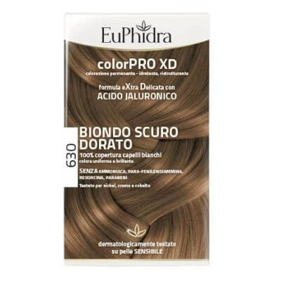 Euphidra colorpro xd 630 donker goudblonde haarkleuringsgel in flesje + activator + conditioner + handschoenen