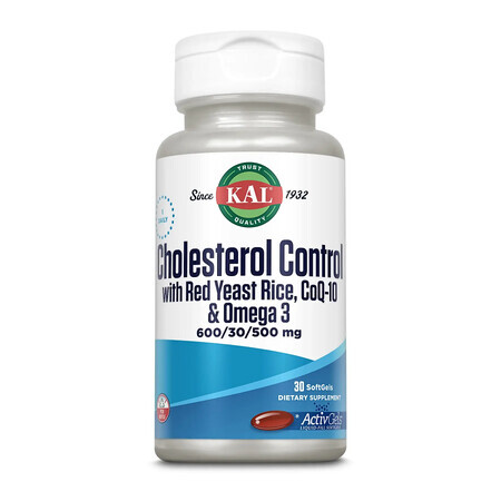 Cholesterolcontrole Kal, 30 capsules, Secom