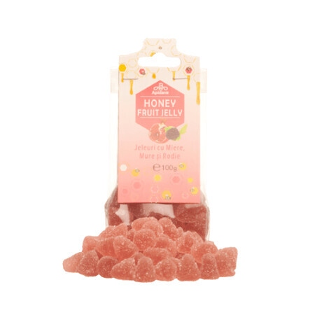 Jellies with honey, blackberry and pomegranate flavour, 100g, Apidava