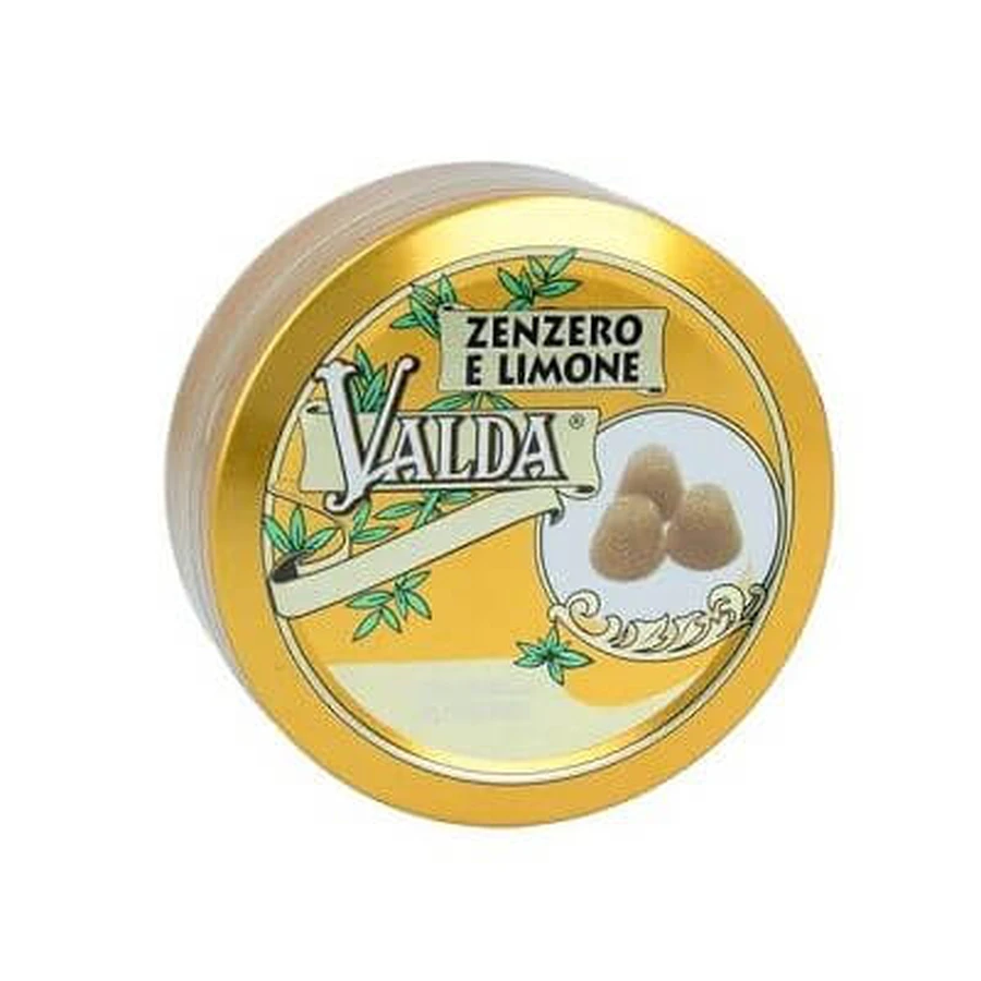 Valda de limón y jengibre con azúcar