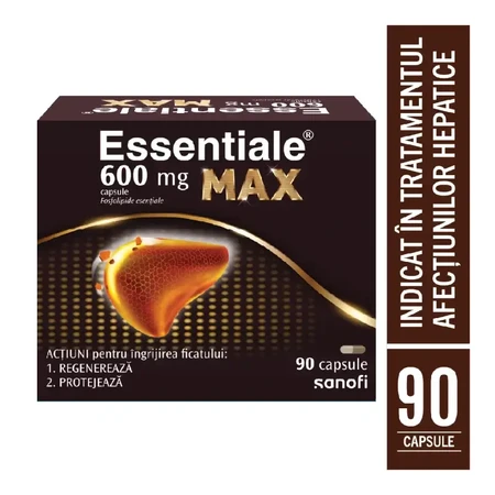Essentiale MAX 600 mg, 90 capsules, Sanofi