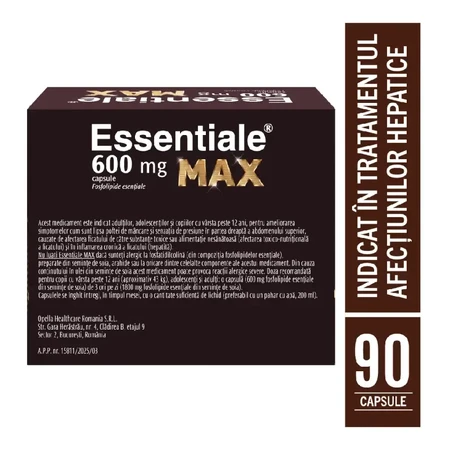 Essentiale MAX 600 mg, 90 capsules, Sanofi