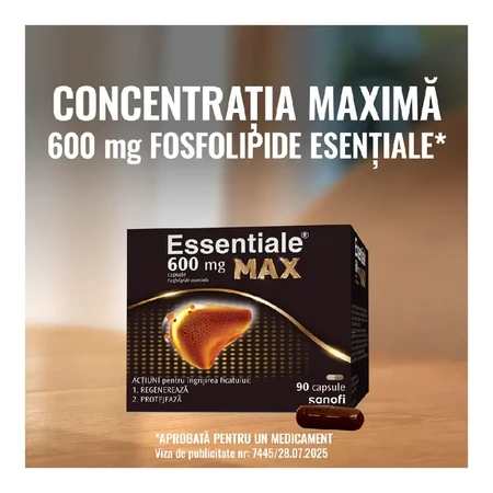Essentiale MAX 600 mg, 90 capsules, Sanofi