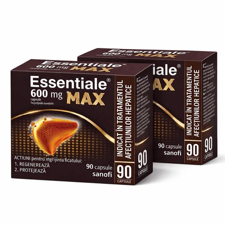 Essentiale MAX 600 mg, 2 x 90 capsules, Sanofi
