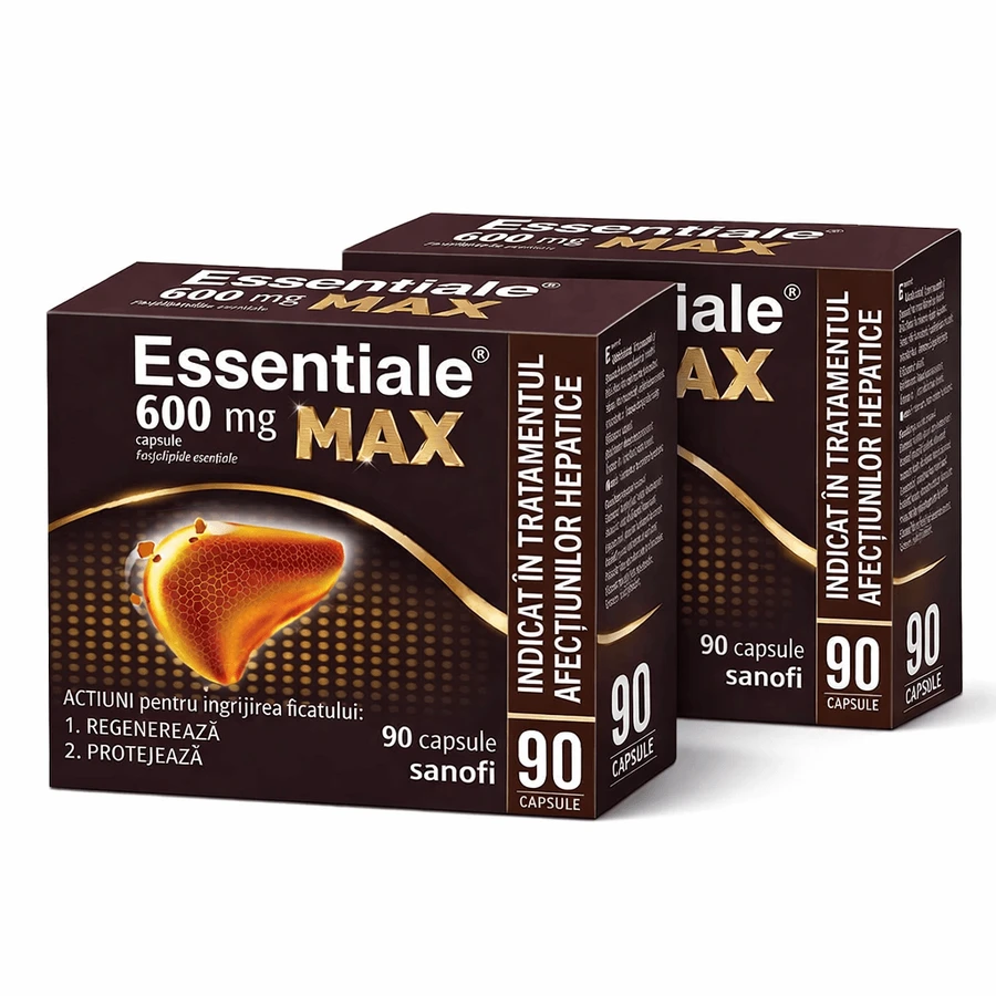 Essentiale MAX 600 mg, 2 x 90 capsules, Sanofi