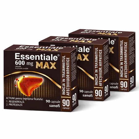 Essentiale MAX 600 mg, 3 x 90 capsules, Sanofi