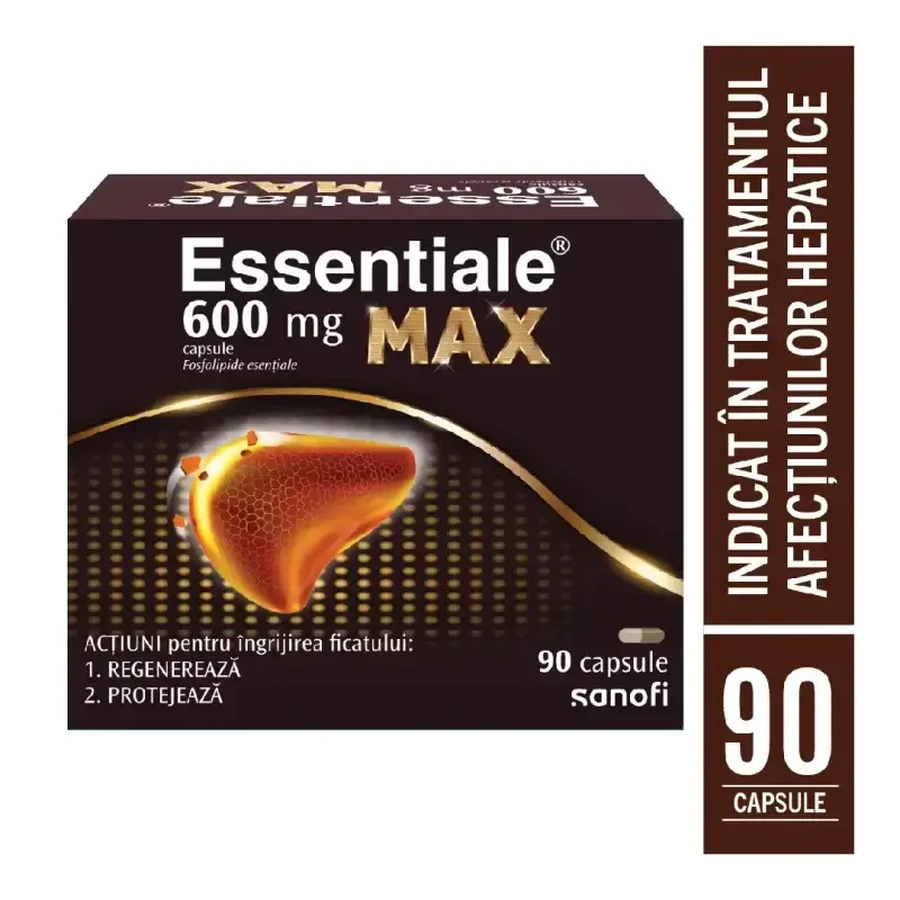 Essentiale MAX 600 mg, 3 x 90 capsules, Sanofi