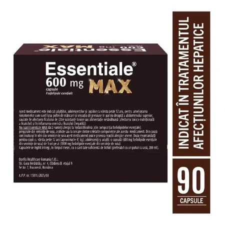 Essentiale MAX 600 mg, 3 x 90 capsules, Sanofi