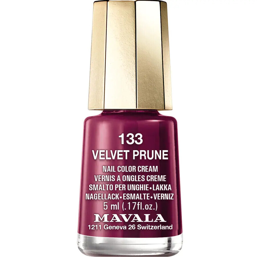 Samtpflaume Nagellack 133, 5 ml, Mavala