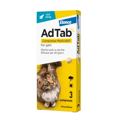 Adtab*3cpr 48mg katten 2-8kg