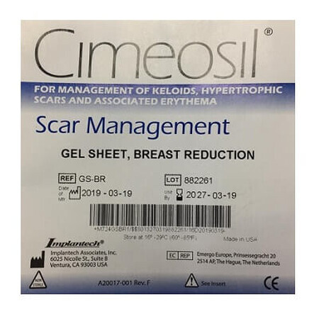 Cimeosil LittekenvormingGel Sheet, 25,4 cm x 30,5 cm, Implantech