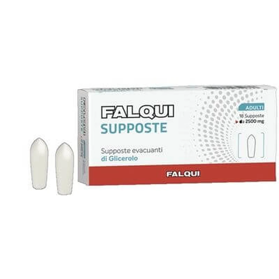 Falqui 18 zetpillen met glycerine 2500mg volwassenen