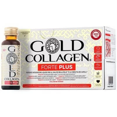 Gold collageen forte plus 10 flesjes 50 ml 8g collageen