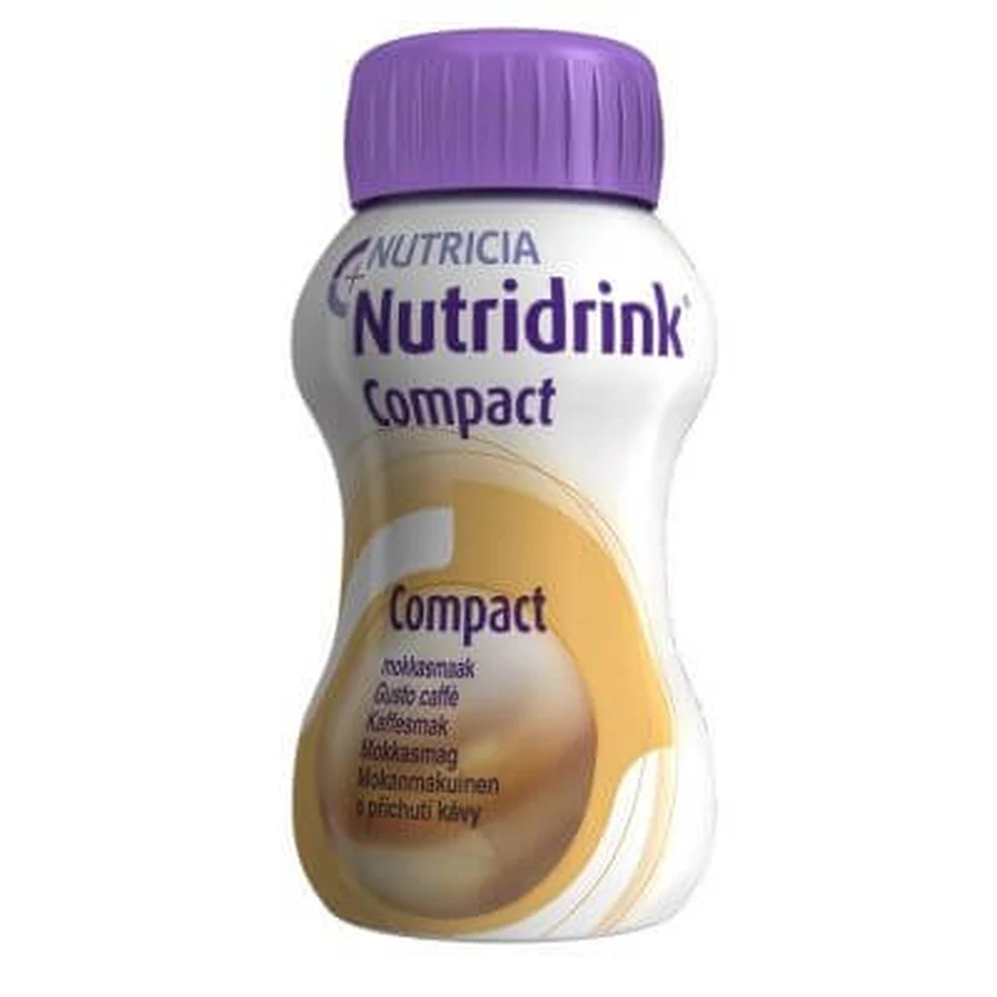 Nutricia nutridrink compact koffie smaak 4 flesjes van 125 ml