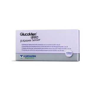 Bandelettes de mesure de la cétonémie glucomen areo b-cétone sensor 10 pieces