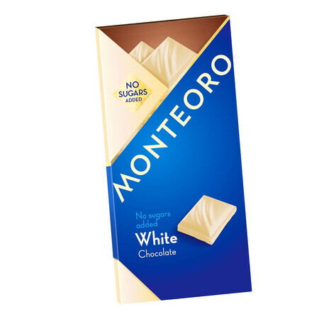 White chocolate no sugar added Monteoro, 90 g, Sly Nutrition