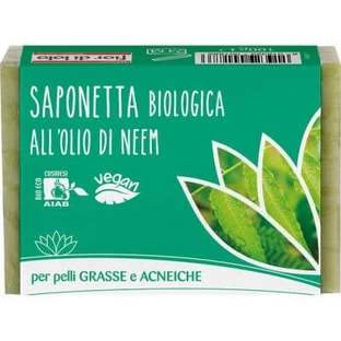 Saponetta all'olio di neem Fior di loto per pelli grasse e impure 100 g
