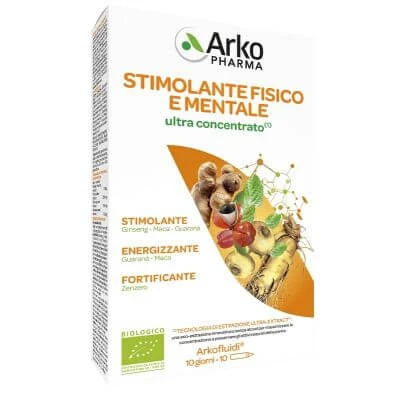 Arkofluids ultrageconcentreerd fysiek mentaal stimulerend middel 10 flesjes 15 ml