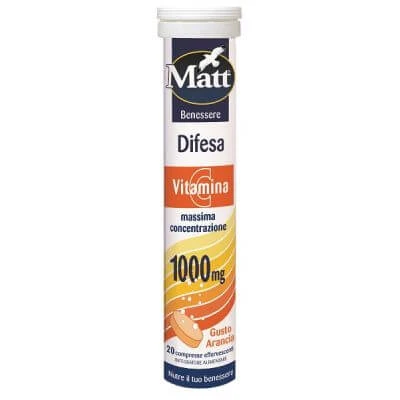 Matt wellness defense vitamine c 20 bruistabletten sinaasappelsmaak