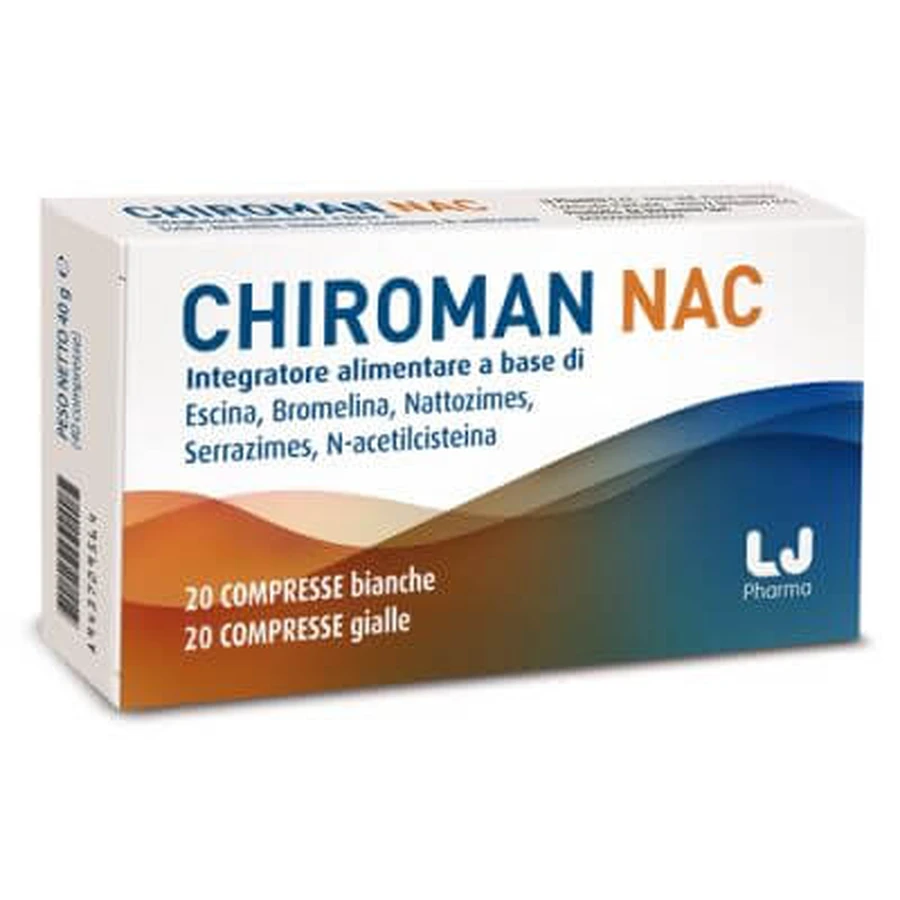 Chiroman nac 20 witte tabletten + 20 gele tabletten