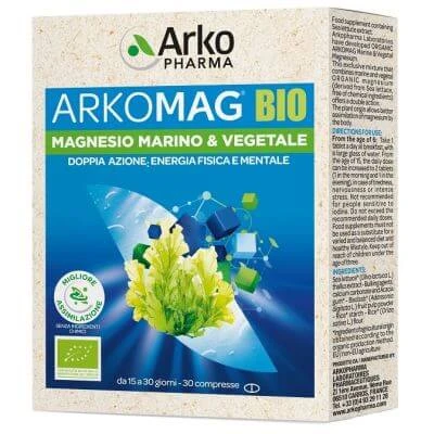 Arkomag organisch marien & plantaardig magnesium 30 tabletten