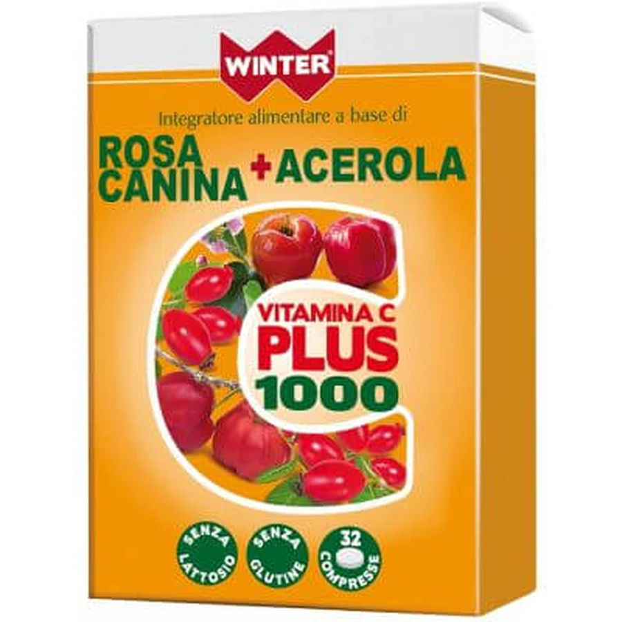 Winter vitamine c plus 1000 rozenbottel + acerola 32 tabletten