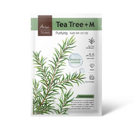 Tea Tree and Madecassoside Mask 7Days Plus, 1 piece, Ariul