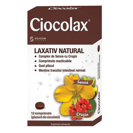 Ciocolax natural laxative, 12 tablets, Solacium Pharma