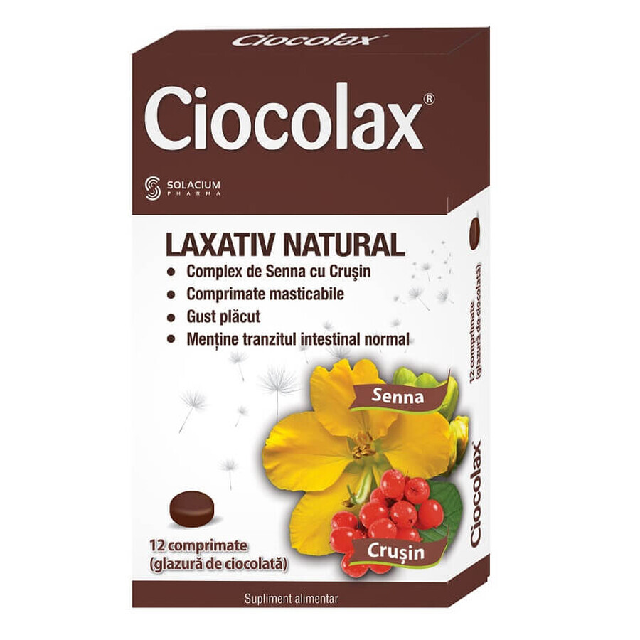 Ciocolax natural laxative, 12 tablets, Solacium Pharma