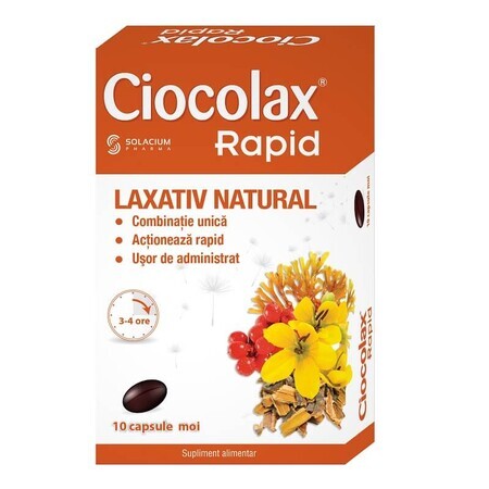 Ciocolax Rapid, 10 cápsulas, Solacium Pharma